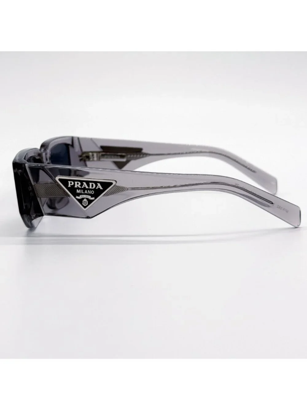 NEW PRADA SUNGLASSES PR09ZS 18S09T TRANSPARENT GRAY UNISEX PR 09ZS 18S09T, SPR 0 - Picture 7 of 10
